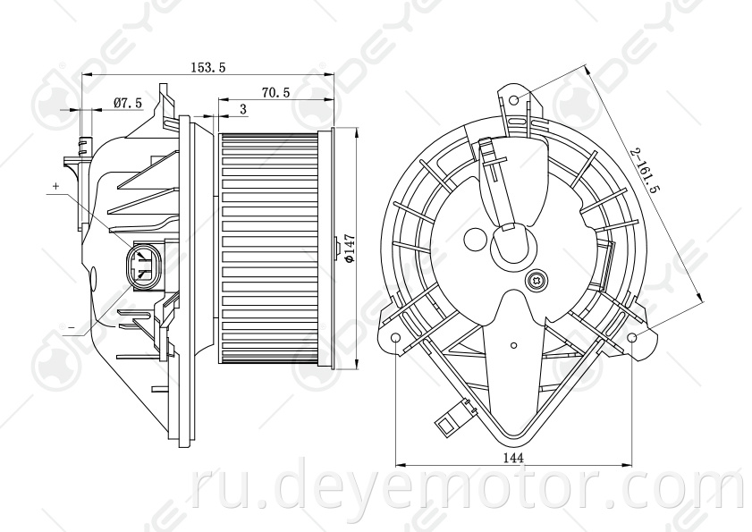 6441.S0 Universal Blower Motor для партнера Peugeot Citroen Berlingo Jumpy Dispatch